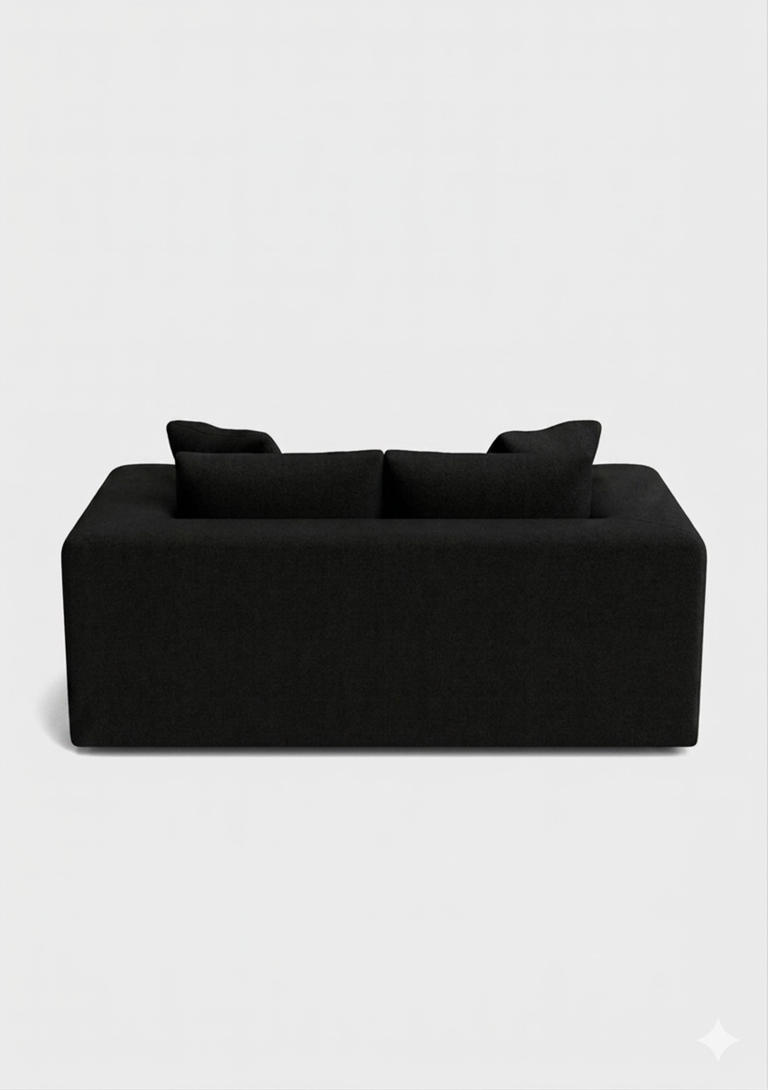 Oro 2 Seater Sofa- Cream - luxury velvet modular sofa in cream by Vogue Vocus view 5