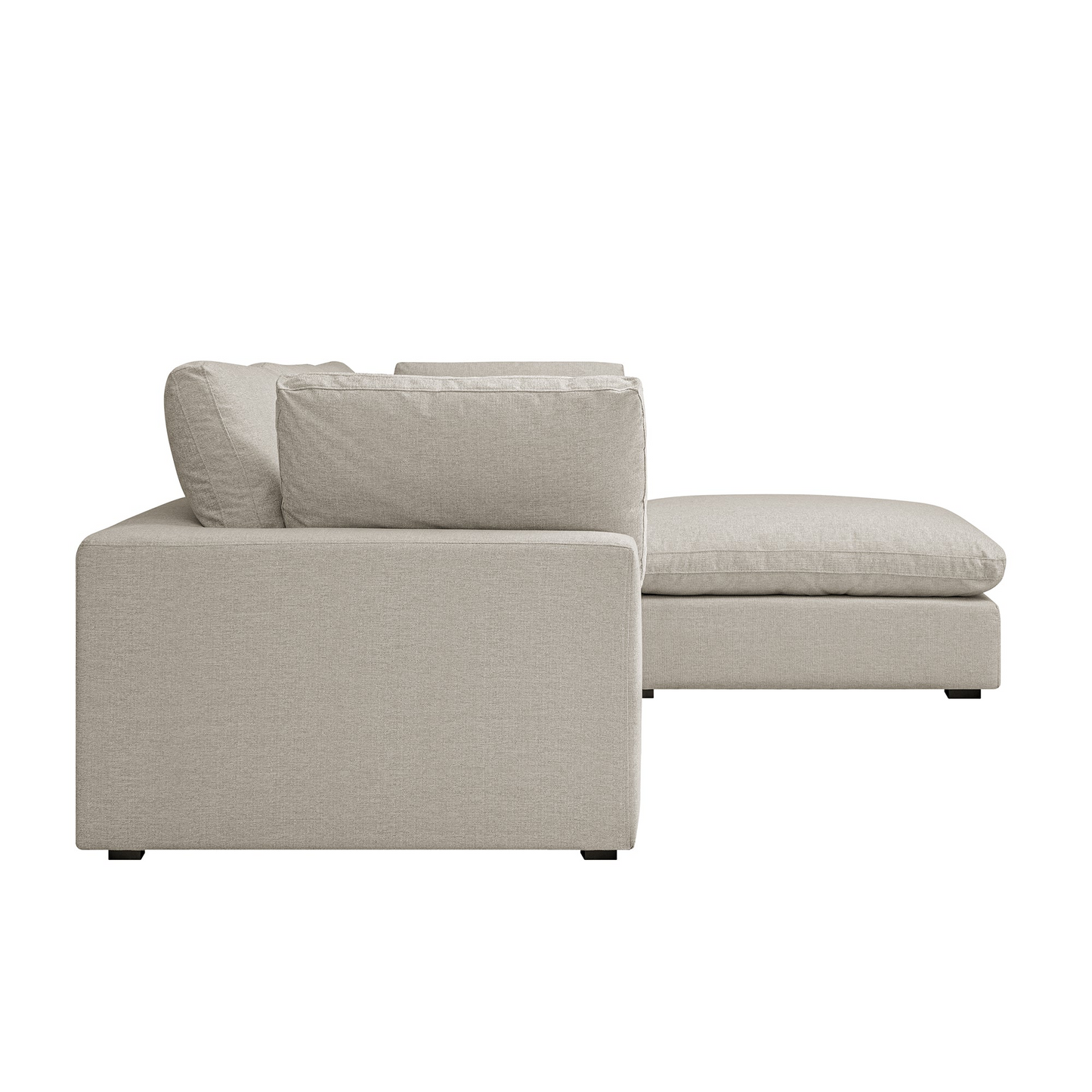 Sola Modular 3-Piece Chaise Corner Sofa With Feather Cushions