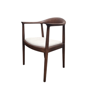 Fern Walnut Bouclé Dining Chairs - Box of 2