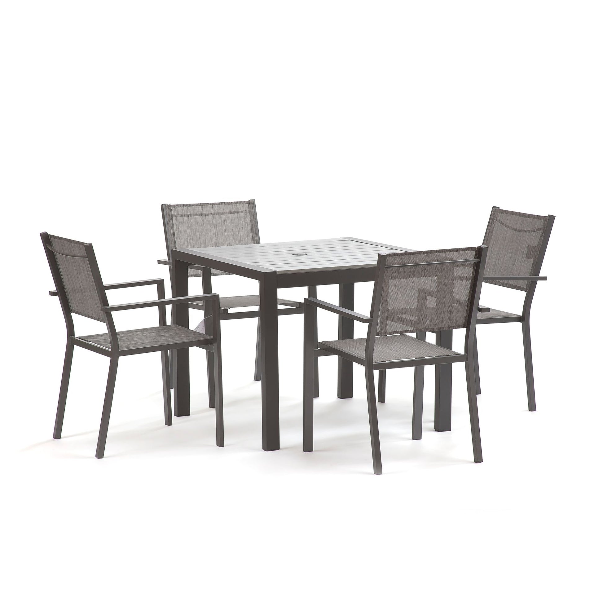Adria 90cm 4 Seat Polywood Stacking Garden Set - Vogue Vocus outdoor garden furniture set