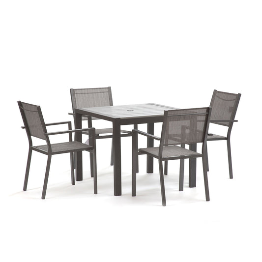 Adria 90cm 4 Seat Polywood Stacking Garden Set - Vogue Vocus outdoor garden furniture set