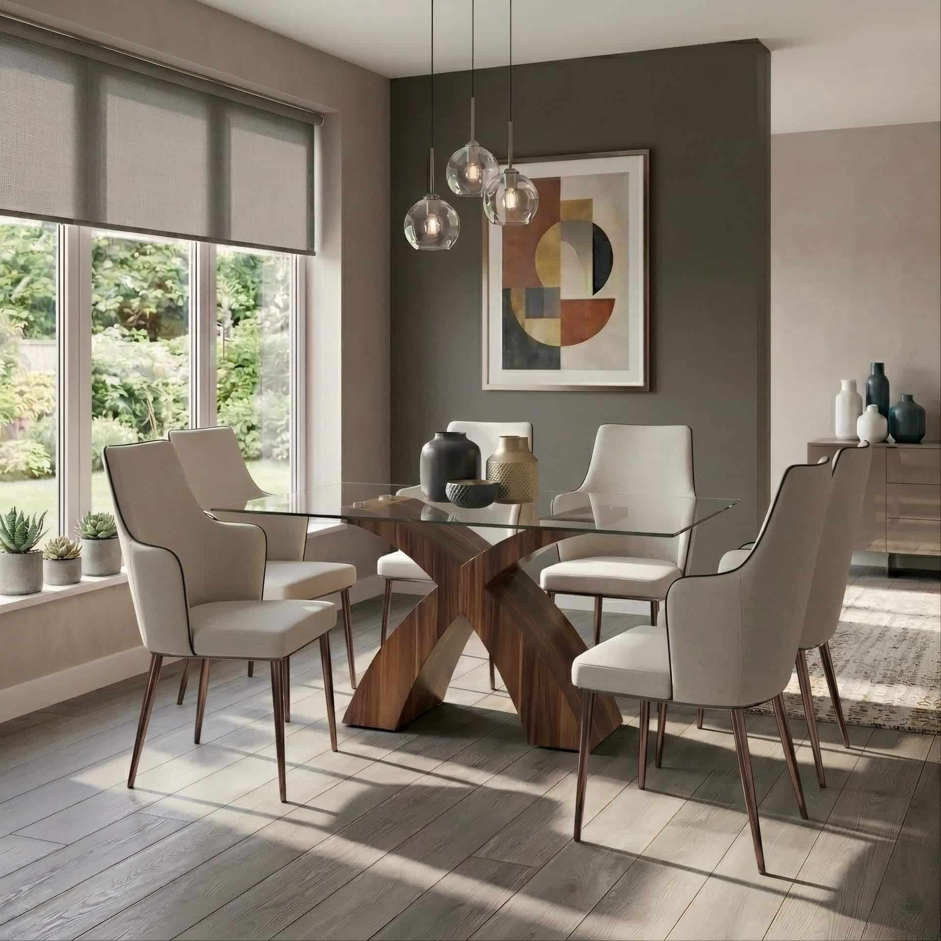Capella Faux Leather Dining Chairs White with Black Edge (2s) - luxury dining furniture