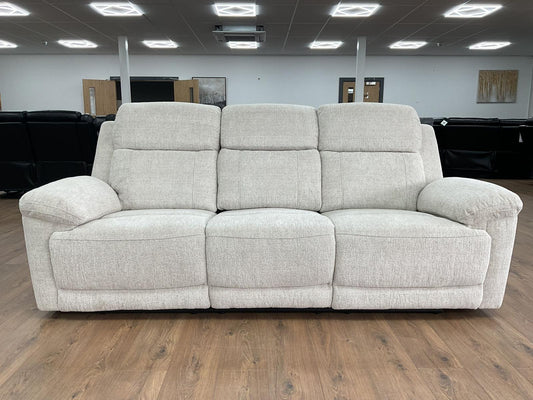 Monaco 3 Seater Recliner Sofa in Beige