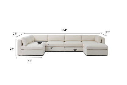 Belva Grand U Shape Modular Sofa - extra product image 2