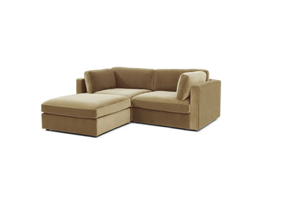 Belva 2 Seater Modular Sofa with Storage Ottoman