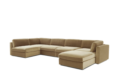 Belva U Shape Modular Sofa with Storage