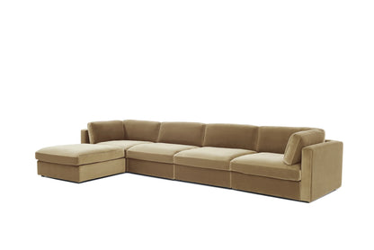 Belva 4 Seater Modular Sofa with Storage Ottoman