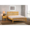 Kensley Solid Hardwood Bed - Double - Natural Oak