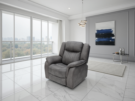 Milan Recliner Armchair in Grey