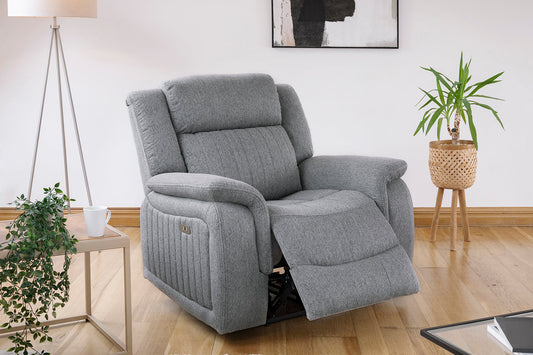Oslo Recliner Armchair in Grey