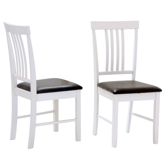 Massa Dining Chairs Oak and White (2s) - luxury dining furniture