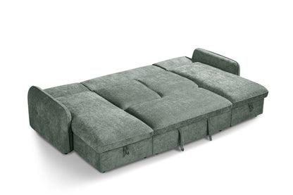 Monaco U-Shape Sofa Bed in Green