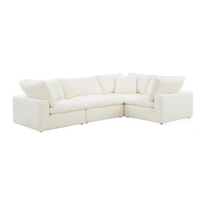 Lunara Cloud Closed End Corner Sofa - luxury soft fibre cloud sofa by Vogue Vocus