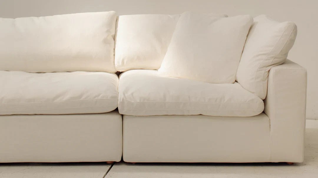 Lunara Cloud XL U Shape Sofa With Two Stools
