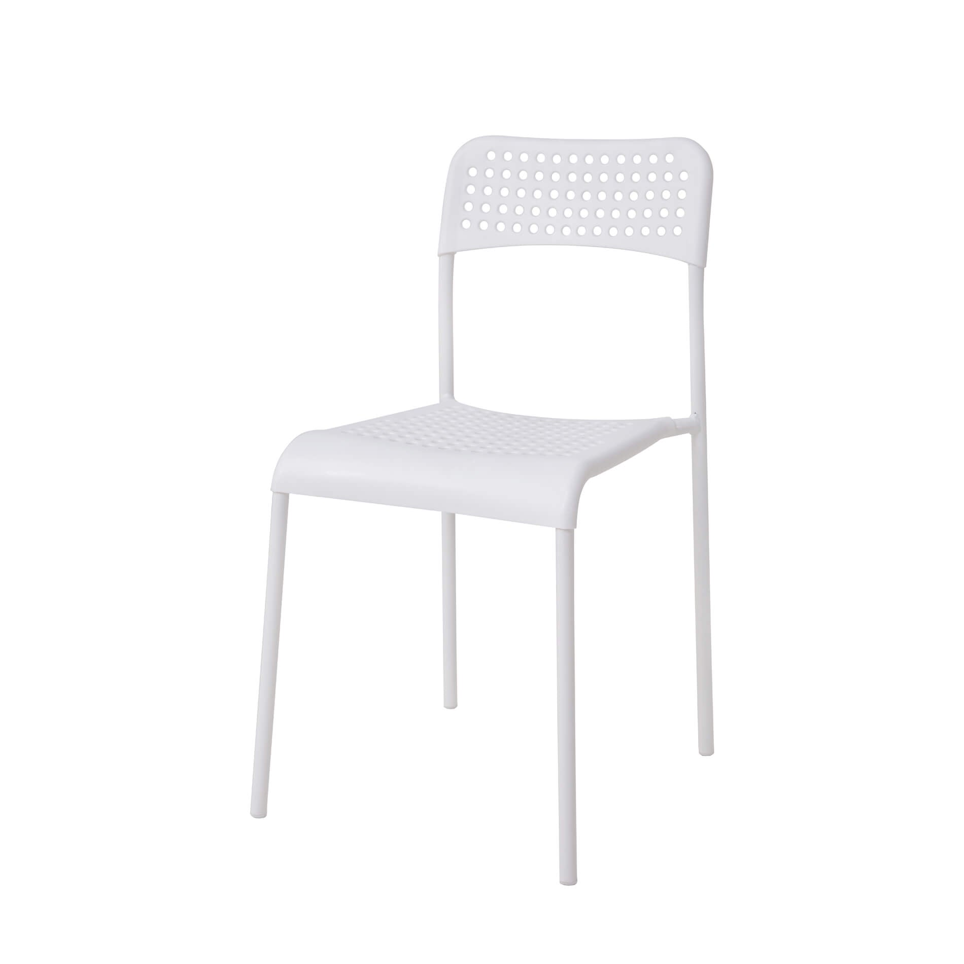 Pavia Plastic (PP) Dining Chairs with metal legs White (10s) | Luxury ...