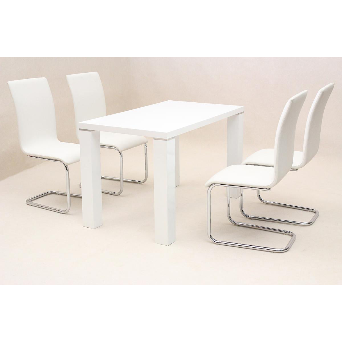 Preston Dining Table High Gloss White - luxury dining furniture