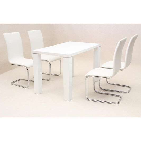 Preston Dining Table High Gloss White - luxury dining furniture