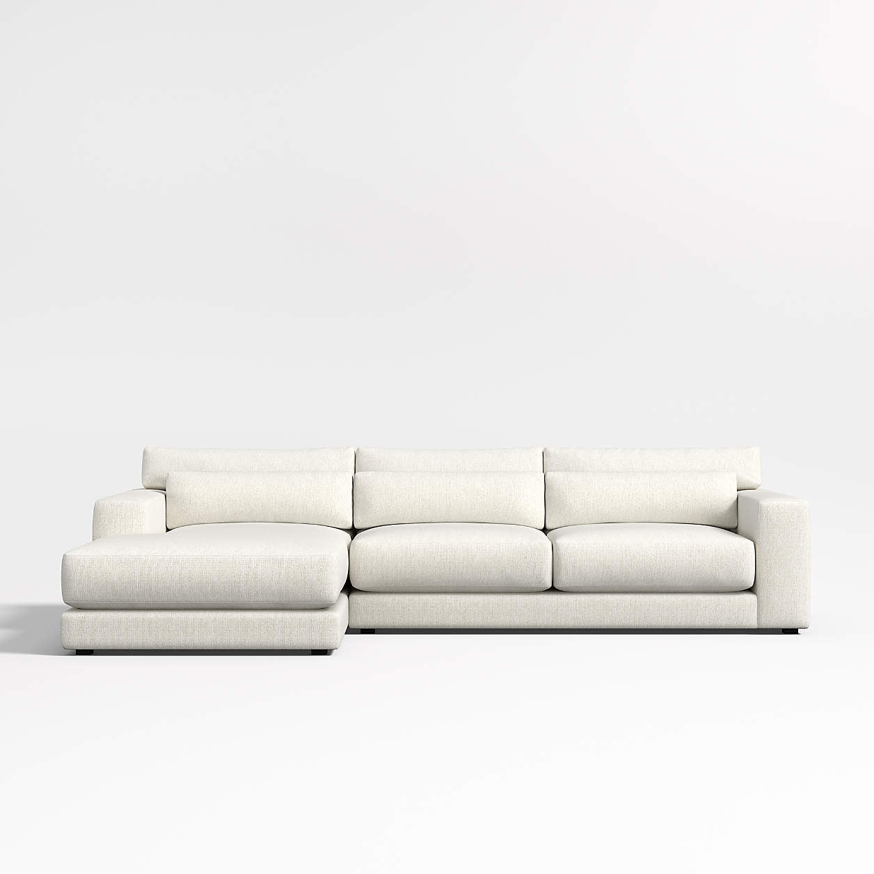 Valencia Deep Seat Modular Sofa Collection - luxury velvet modular sofa in cream by Vogue Vocus view 8