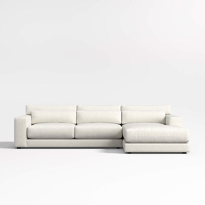 Valencia Deep Seat Modular Sofa Collection - luxury velvet modular sofa in cream by Vogue Vocus view 9