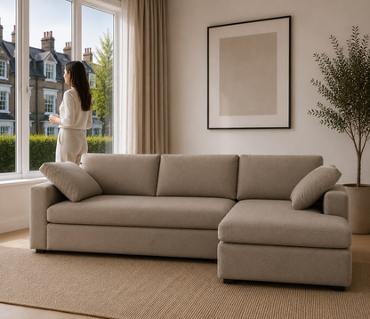 Velora Chaise Wide Arm Modular Corner Sofa