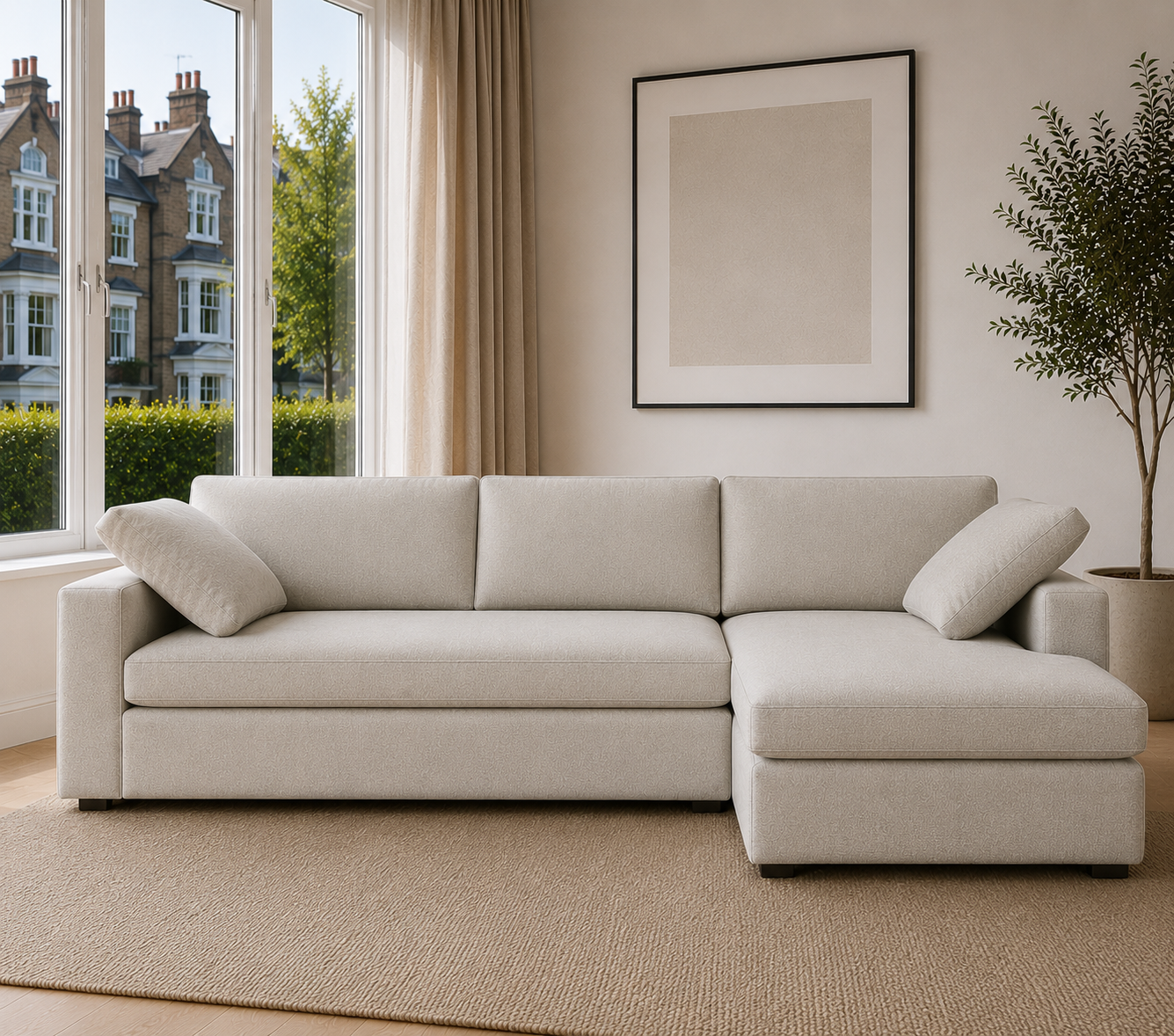 Velora Chaise Wide Arm Modular Corner Sofa