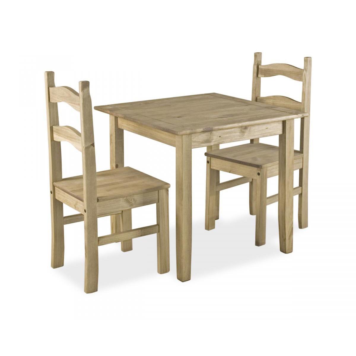 Coba Small Mexican Dining Set with 2 Dining Chairs - luxury dining furniture