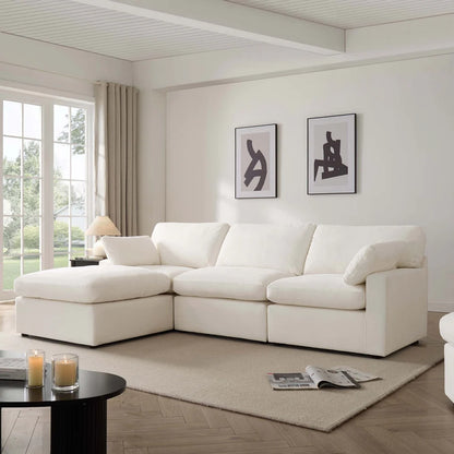 Savannah Feather Left Hand Chaise Sofa-Vogue Vocus