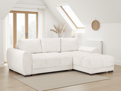 Lorenza Universal Corner Sofa Bed in Cream