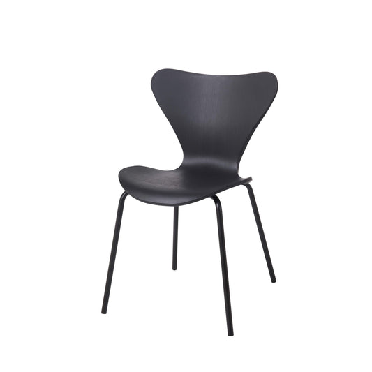 Sienna Plastic (PP) Dining Chairs with Metal legs Black (4s) - luxury dining furniture