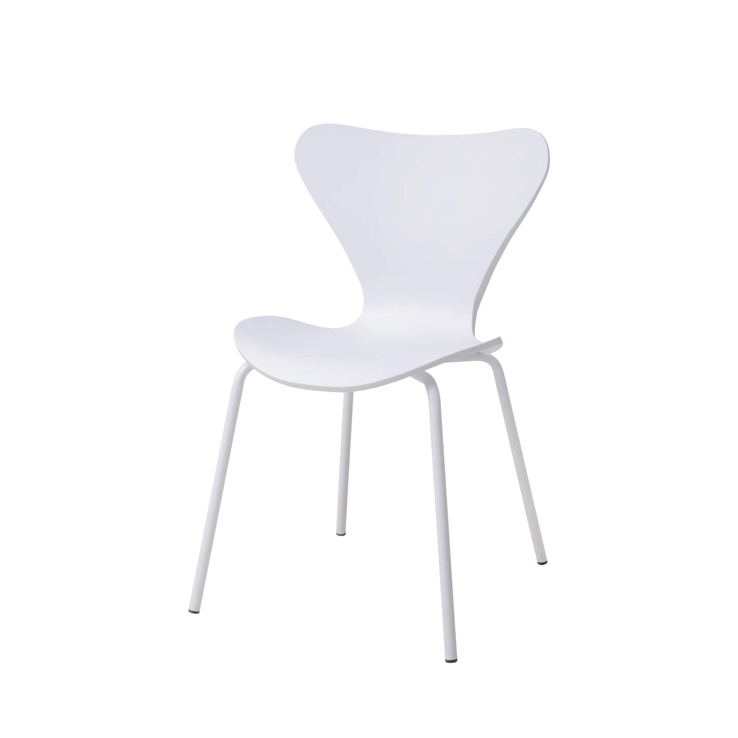 Sienna Plastic (PP) Dining Chairs with Metal legs White (4s) - luxury dining furniture