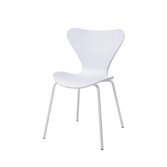 Sienna Plastic (PP) Dining Chairs with Metal legs White (4s) - luxury dining furniture