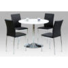 Sylvia White High Gloss Bar Table - luxury dining furniture