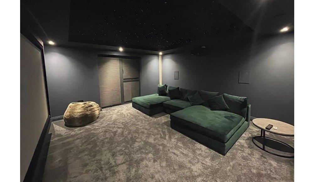 Cavallo Cinema Sofa Handmade in Luxe Velvet Fabric - luxury velvet modular sofa by Vogue Vocus view 2