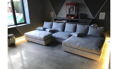 Cavallo Cinema Sofa Handmade in Luxe Velvet Fabric - luxury velvet modular sofa by Vogue Vocus