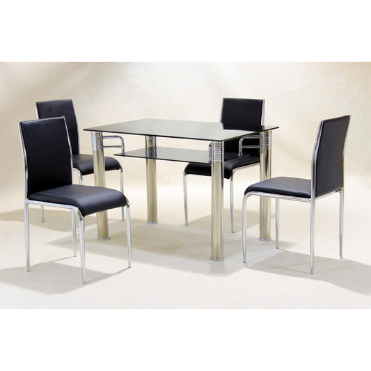 Vercelli Black Dining Table - luxury dining furniture