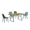 Waterloo Dining Table Natural and Black - luxury dining furniture