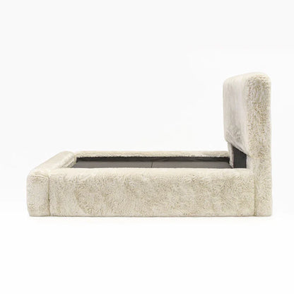 Alpine Luxury Cream Chunky Faux Fur Bed