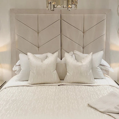 Kensington Velvet Premium Chevron Bed