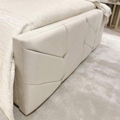 Kensington Velvet Premium Chevron Bed