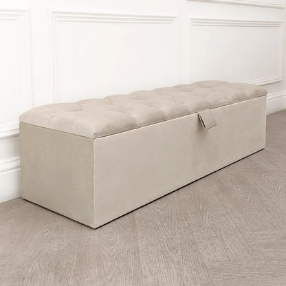 Belvoir Buttoned Ottoman Box