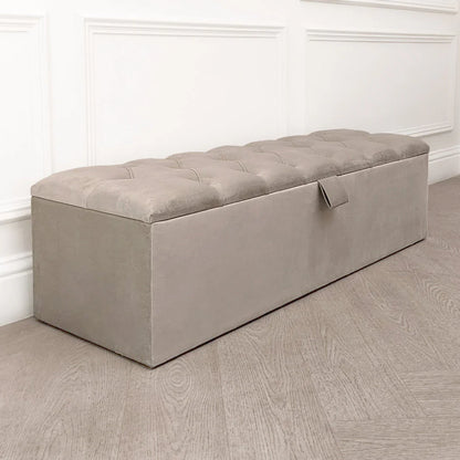 Belvoir Buttoned Ottoman Box
