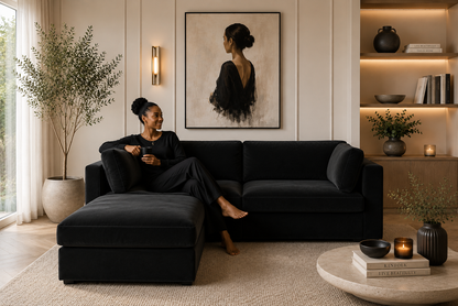 Belva 2 Seater with Stool Modular Sofa