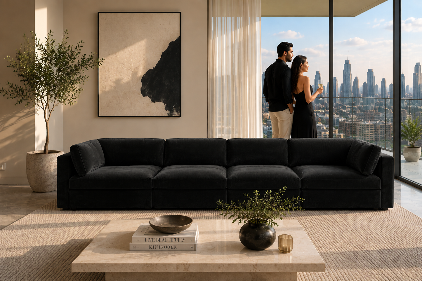 Belva 4 Seater Modular Sofa