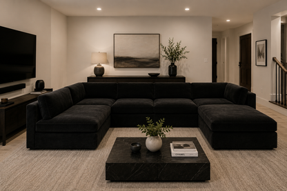 Belva U Shape Modular Sofa with Storage