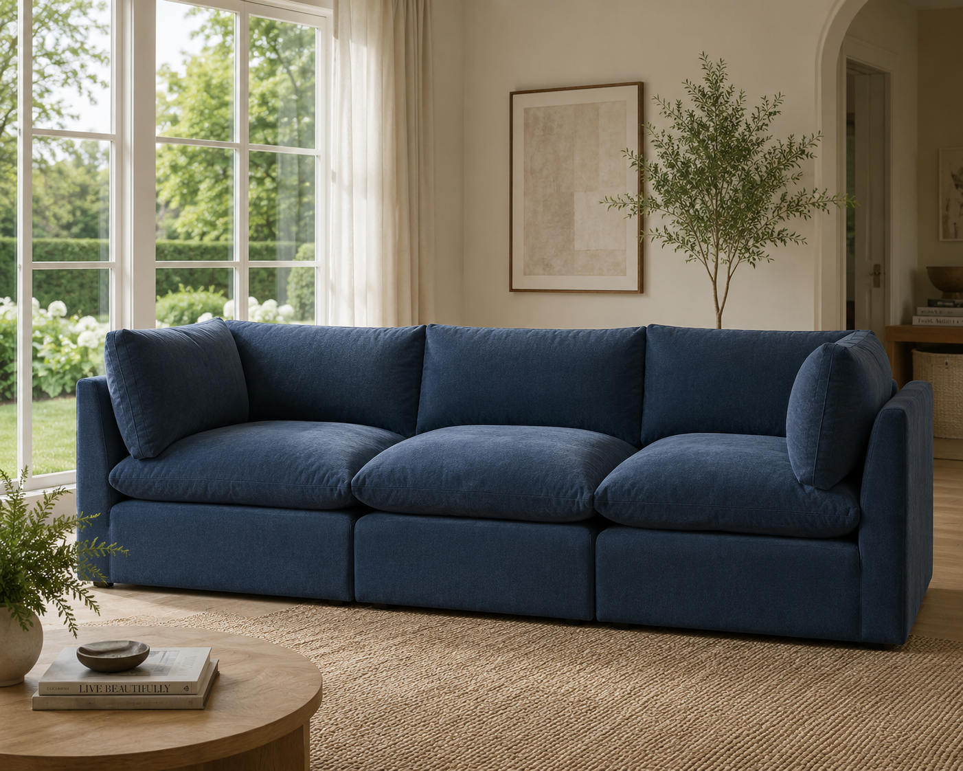 Arlo Feather 3-Piece Sofa