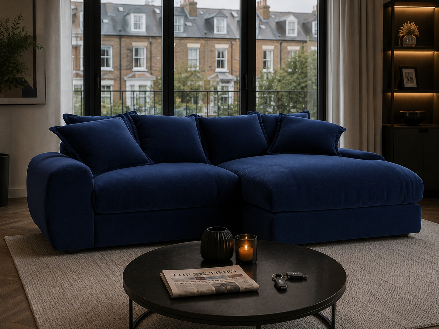 Milo Right Hand Chaise Modular Sofa