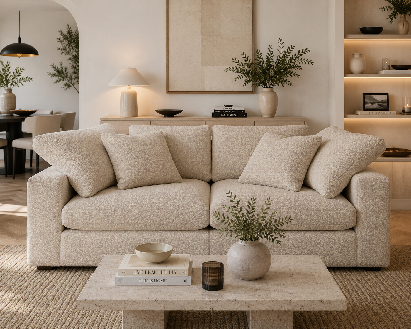 Lunara Cloud 2 Piece Modular Sofa