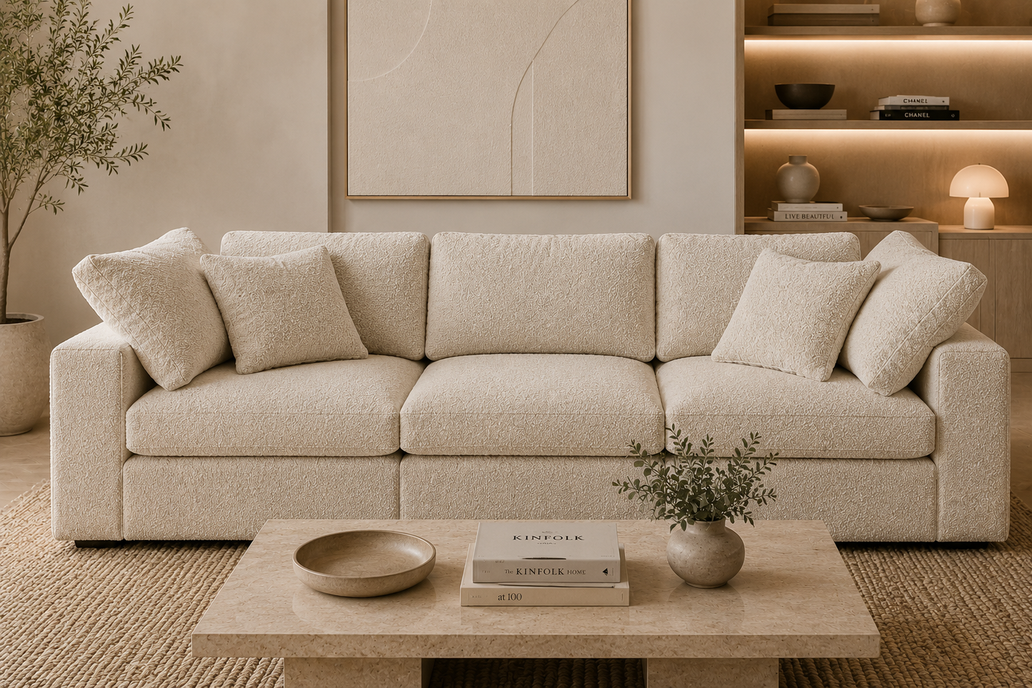 Lunara Cloud 3 Piece Modular Sofa