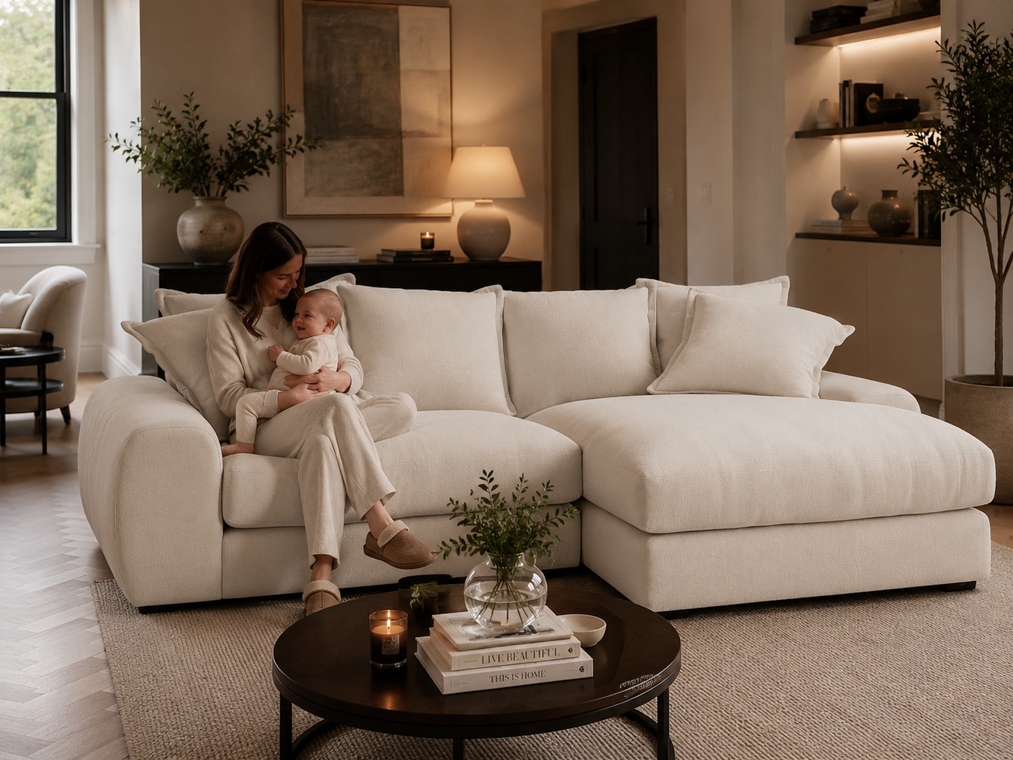 Milo Right Hand Chaise Modular Sofa