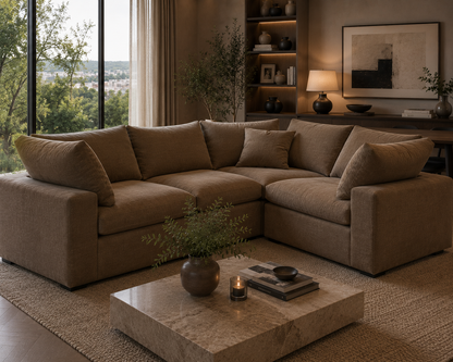 Lunara Cloud Closed End Corner Sofa